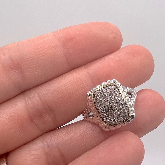 Vintage Diamond 14kt solid yellow gold Ring - Picture 8 of 10